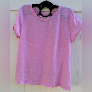 Cynthia Rowley 100% Linen Top Women's Size Large